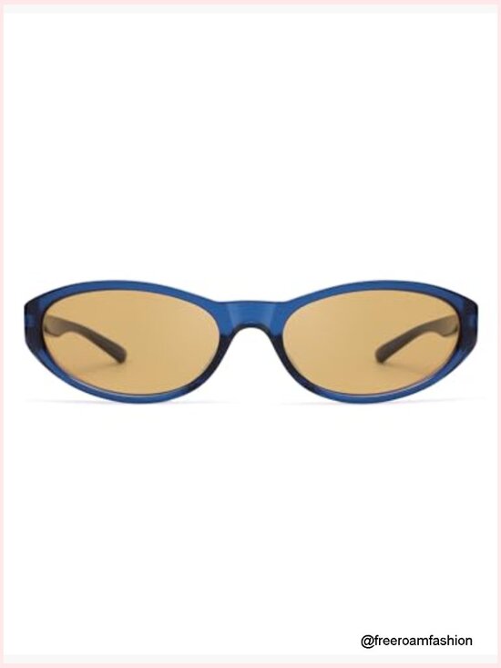 Retro Y2K Wrap Around Oval Sunglasses UV400 Sporty Shades Rave main image 5